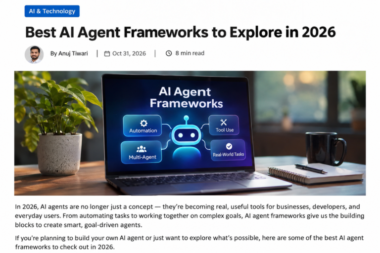 AI Agent Frameworks Blog Feature