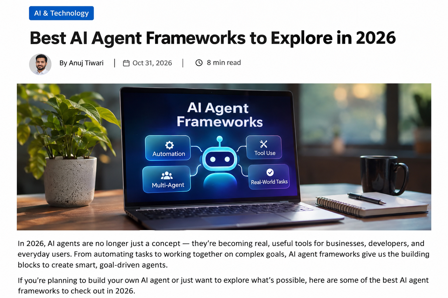 AI Agent Frameworks Blog Feature